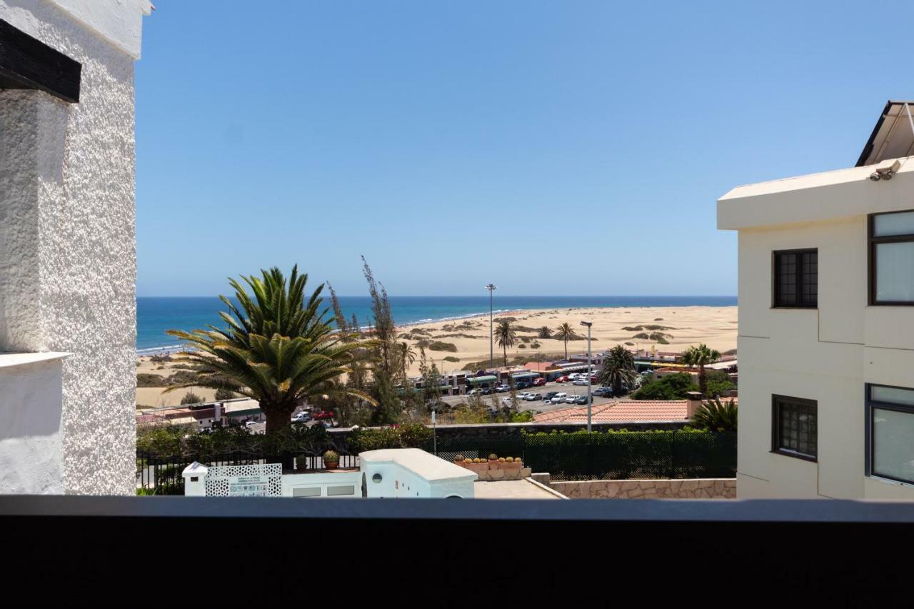 Primera Linea De Playa Del Ingles Y Las Dunas De Maspalomas Esterno foto